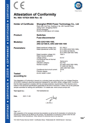 CE Certificate