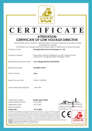 CE Certificate Fuse